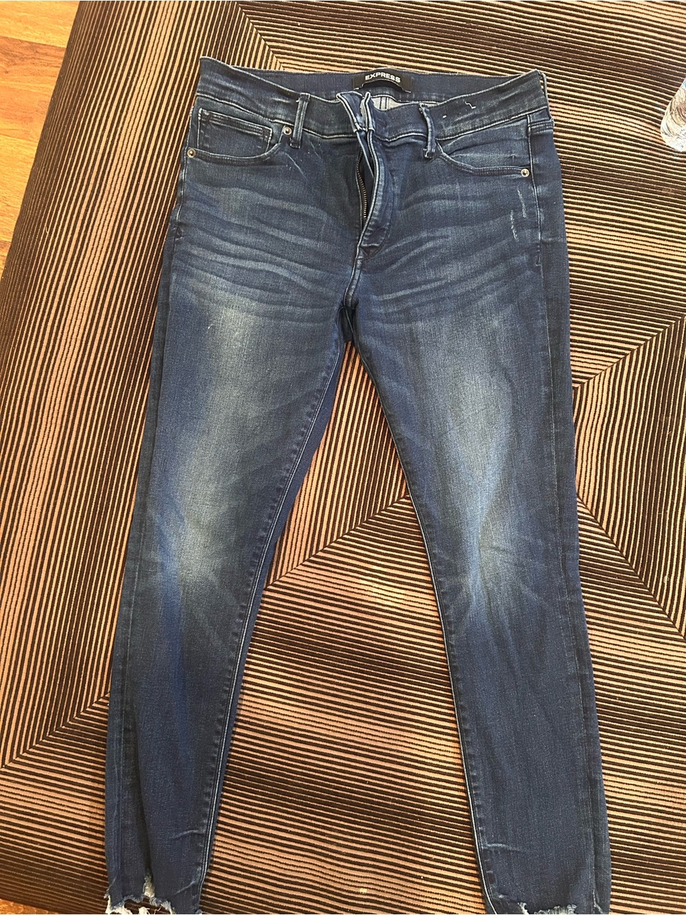 Express Mid-Rise Women’s Jeans - Dark Blue